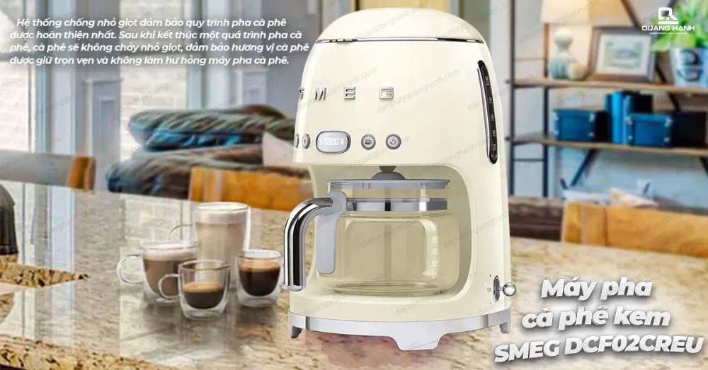 Máy pha cà phê kem SMEG DCF02CREU
