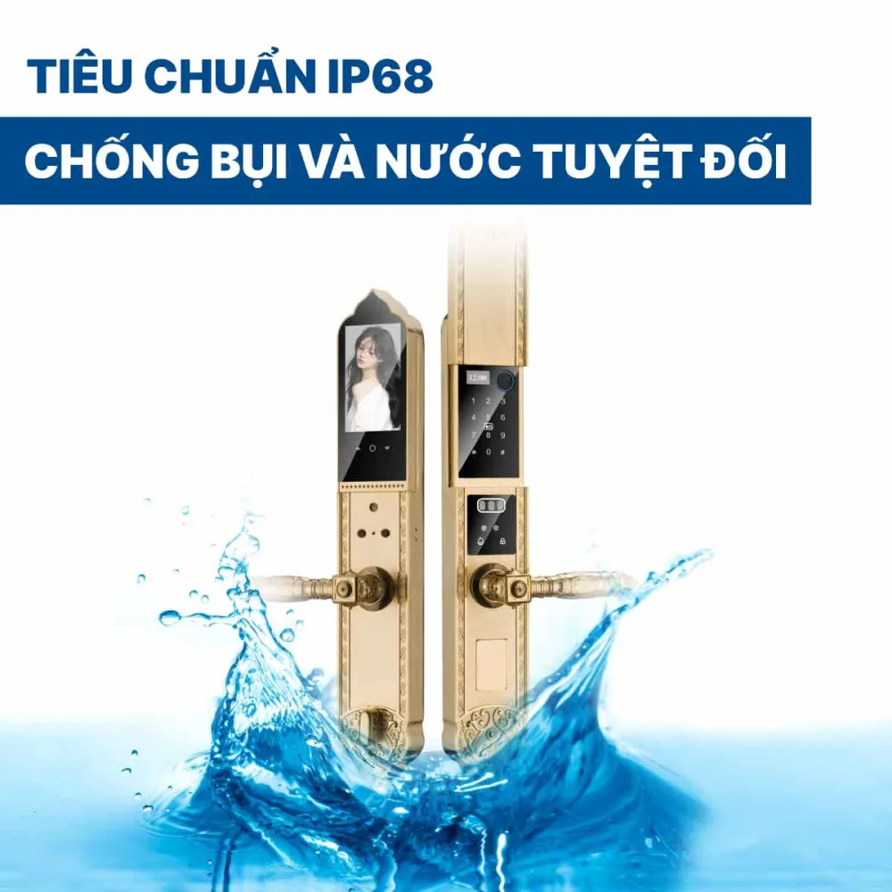 Khoá điện tử Hyundai HY-SLC8817 Gold