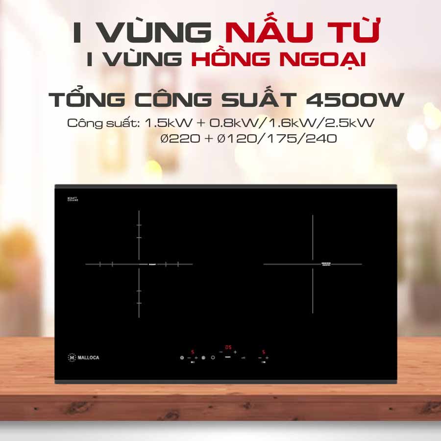 Bếp Điện Từ Malloca MIR 772
