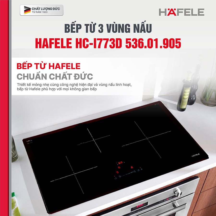 Bếp từ 3 vùng nấu Hafele HC-I773D 536.01.905