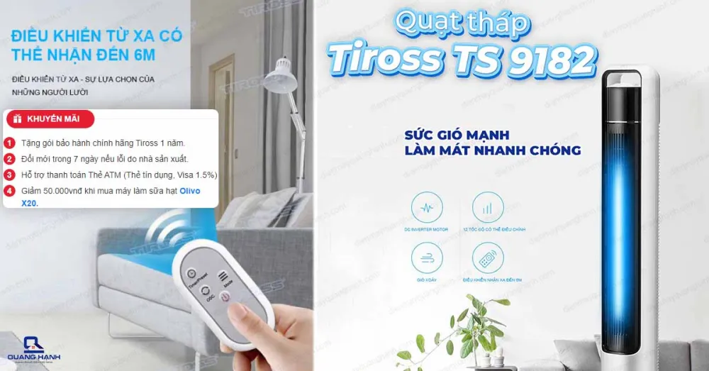 Quạt Tháp Tiross TS9182