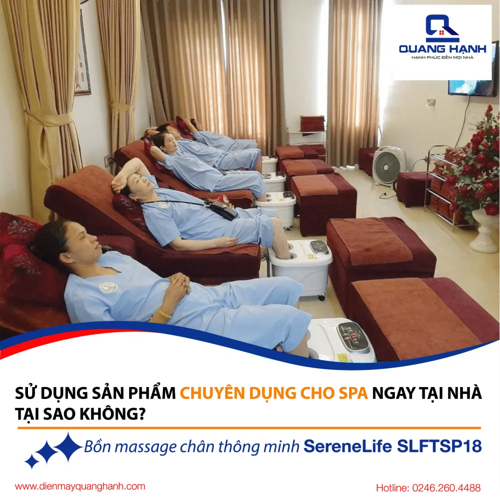  Bồn Ngâm Chân Massage Hồng Ngoại Serenelife SLFTSP18