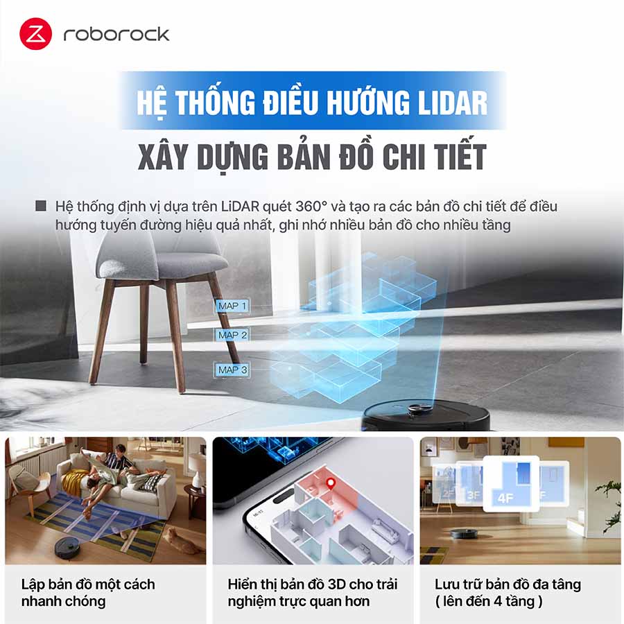 Robot Hút Bụi Lau Nhà Roborock Q Revo S