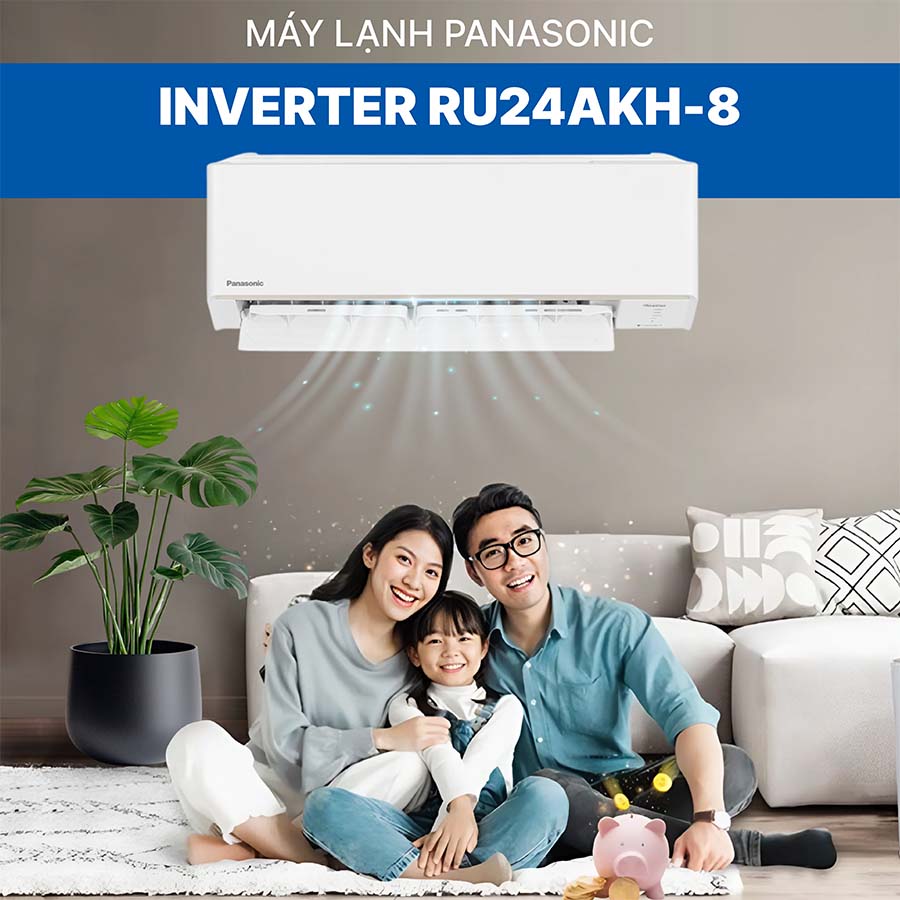 Điều hòa 1 chiều 24000 BTU Panasonic Inverter RU24AKH-8