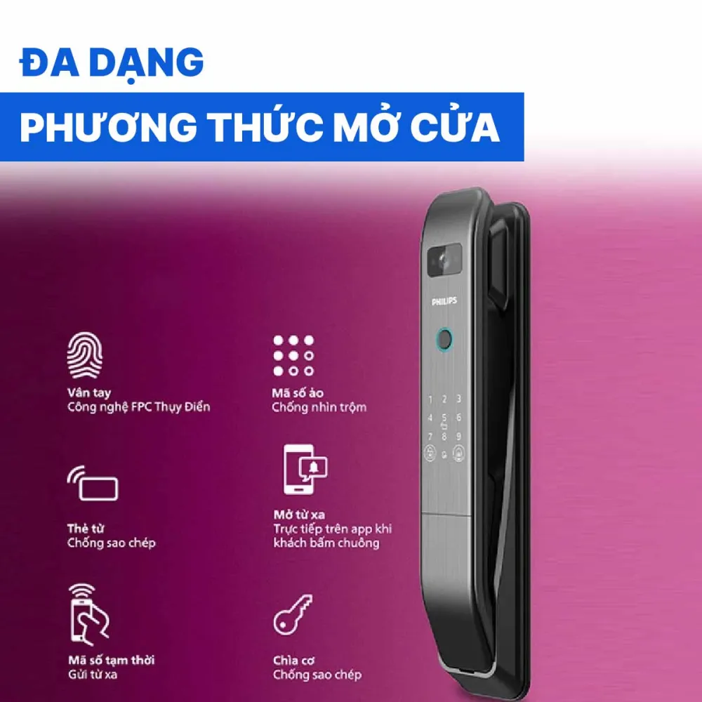 Khóa cửa thông minh Philips DDL303