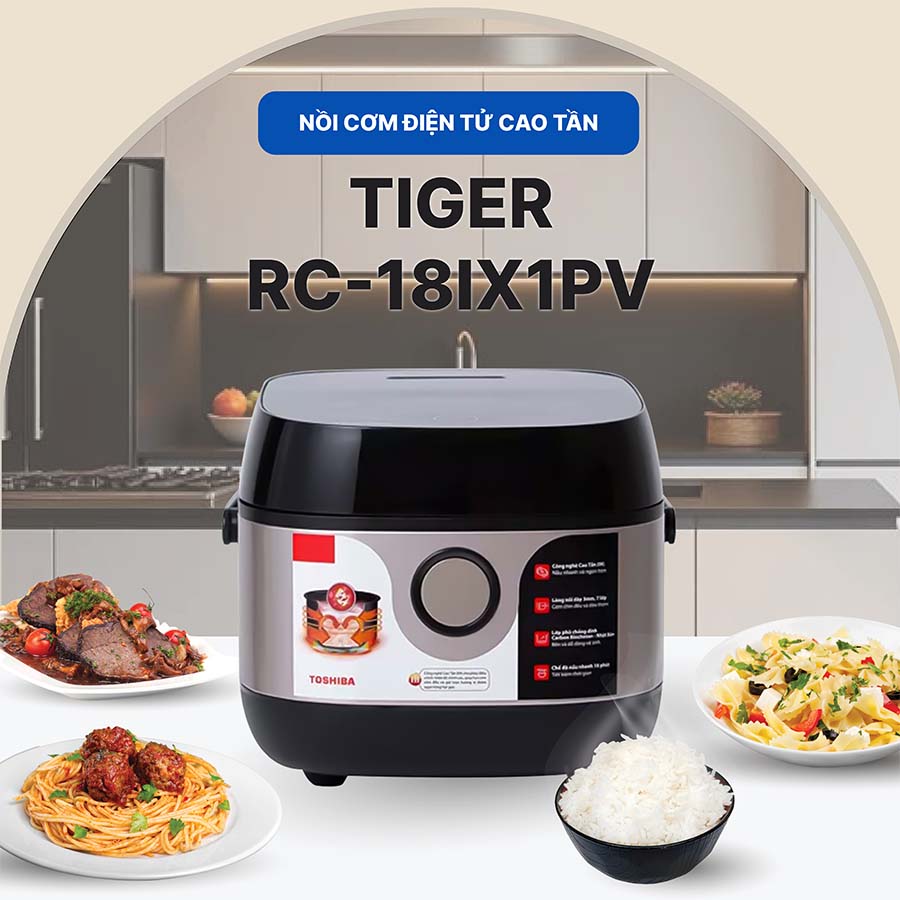 Nồi cơm điện cao tần Toshiba RC-18IX1PV 1.8 lít