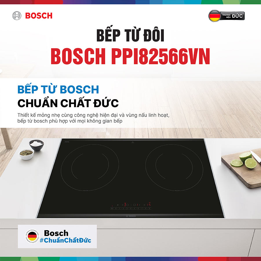 Bếp từ đôi âm Bosch PPI82566VN 3500W
