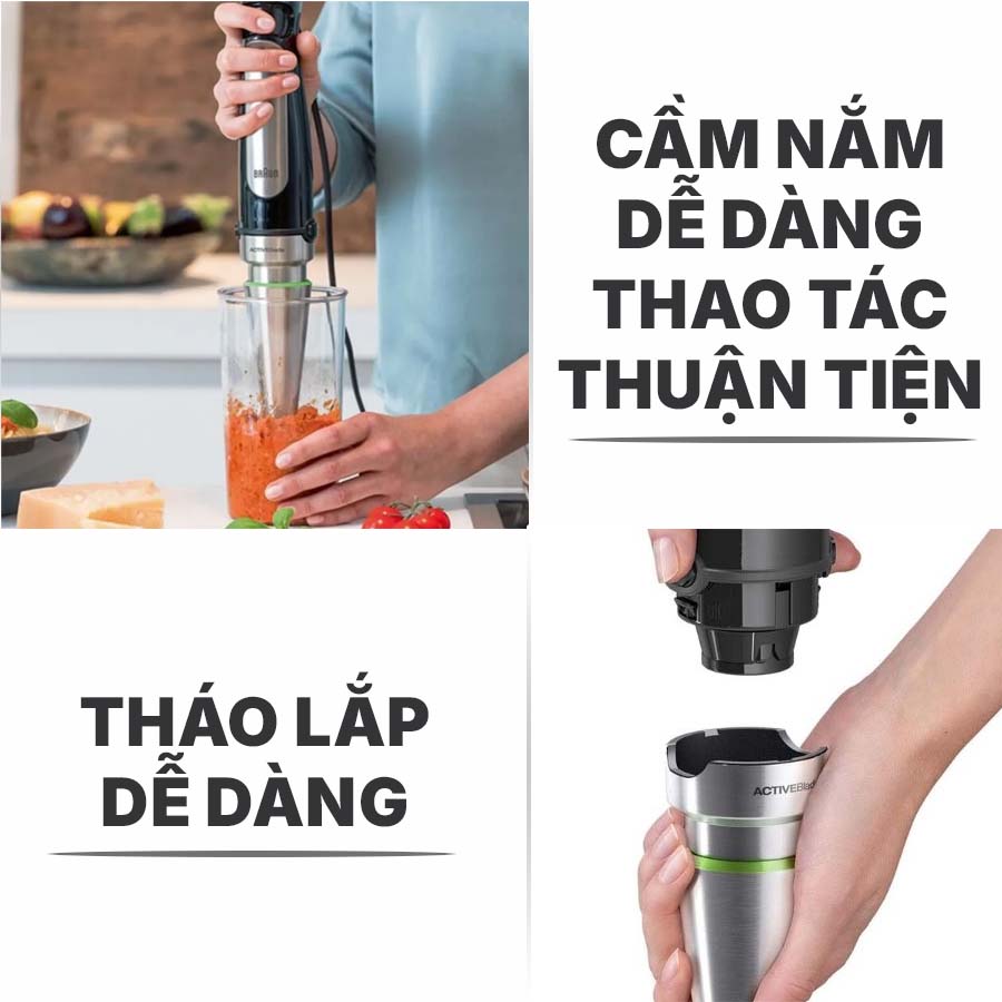 máy xay cầm tay Braun MultiQuick MQ7045X