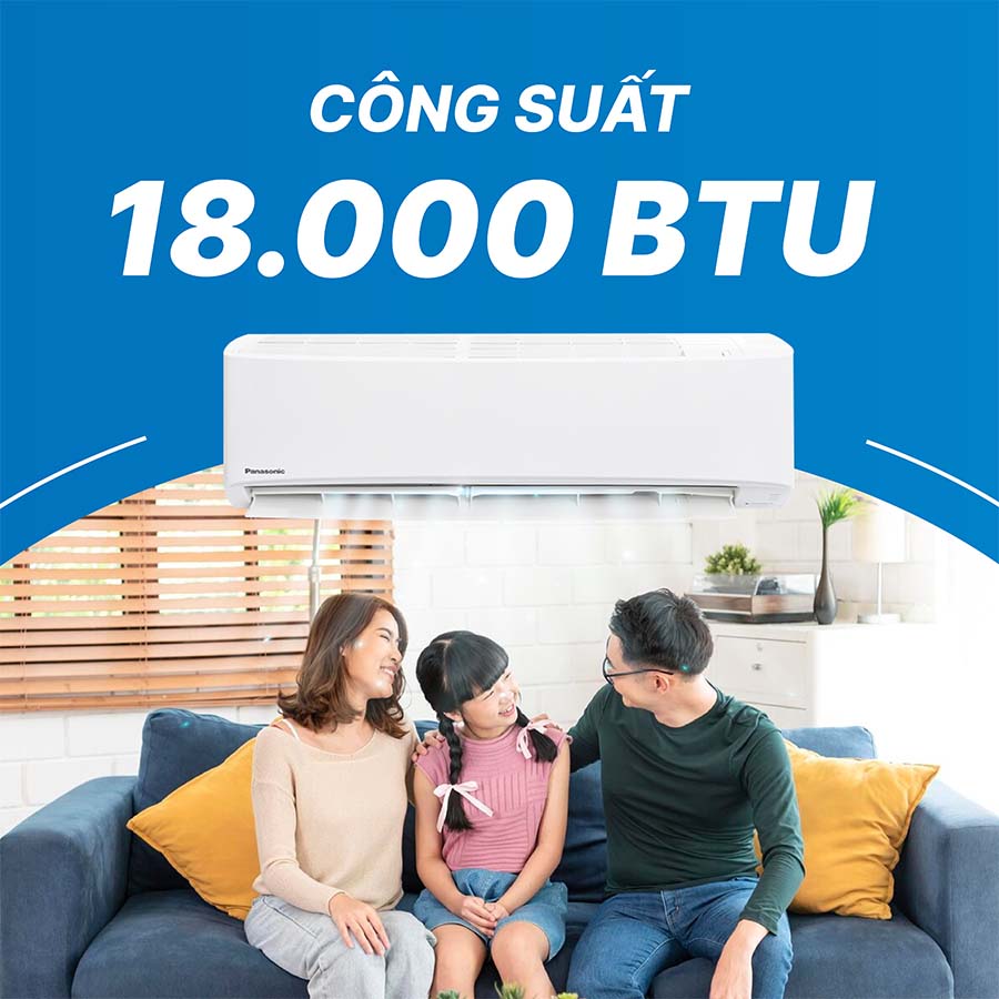 Điều hòa Panasonic CU/CS-N18ZKH-8 có công suất làm lạnh 18000 BTU