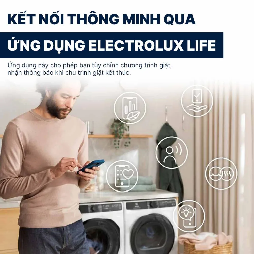 Máy giặt Electrolux Inverter 10Kg EWF1043R7WC