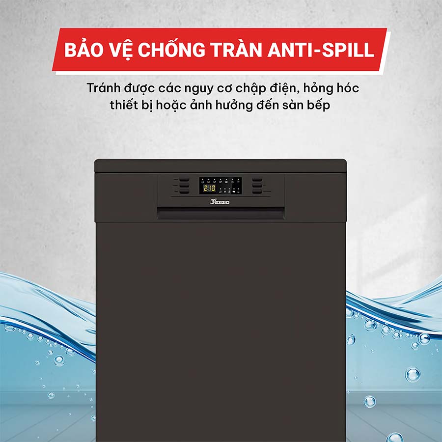 Máy rửa bát 15 bộ Texgio TGF6019B