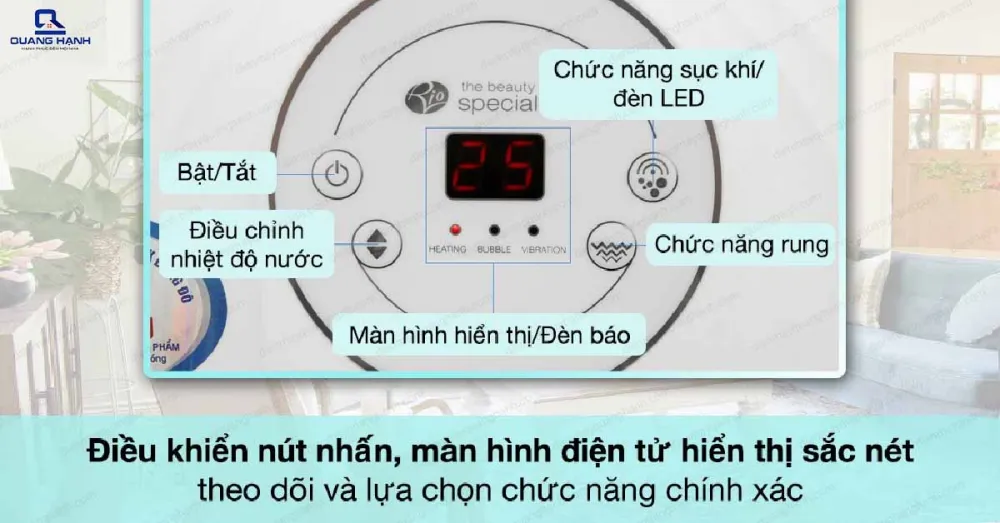 Bồn ngâm chân massage đa năng Rio FTBH5