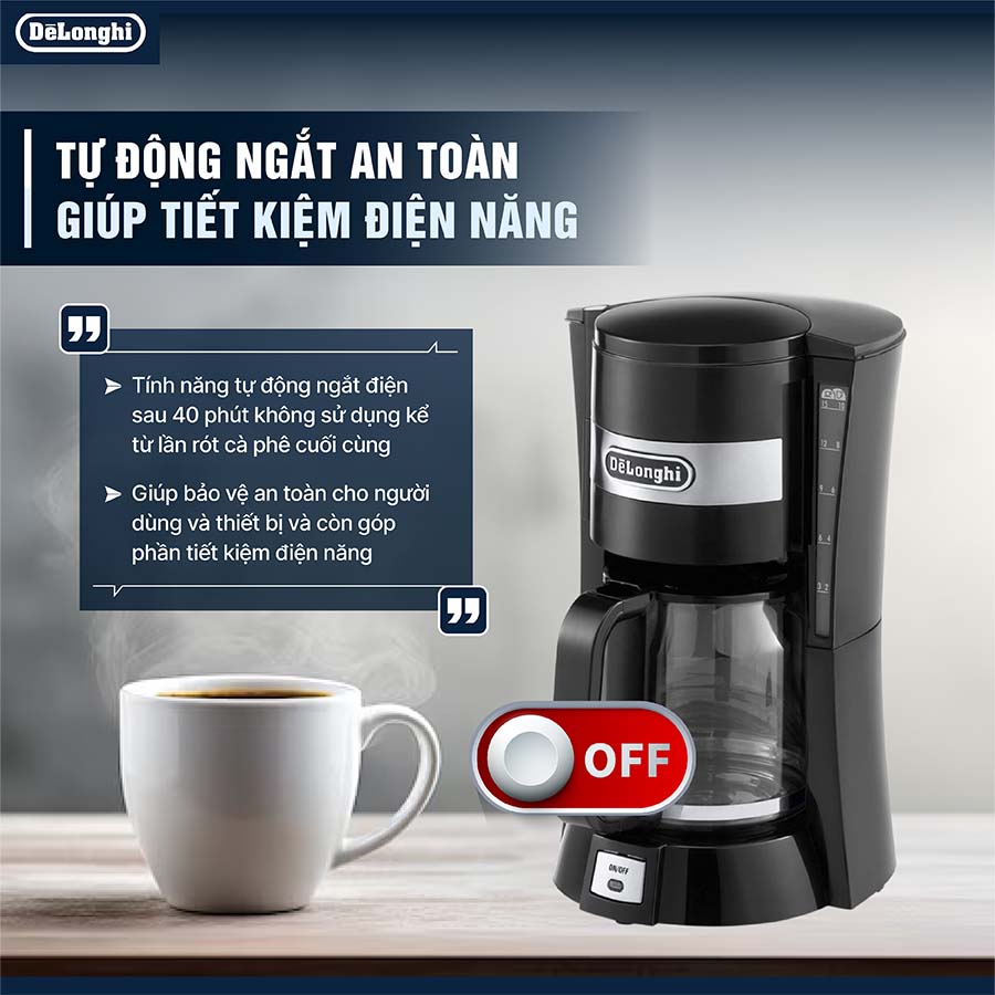 Máy pha cà phê nhỏ giọt Delongi ICM15210.1