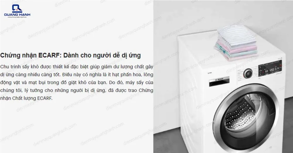 Máy sấy tụ hơi 8kg WTN84201MY Series 4