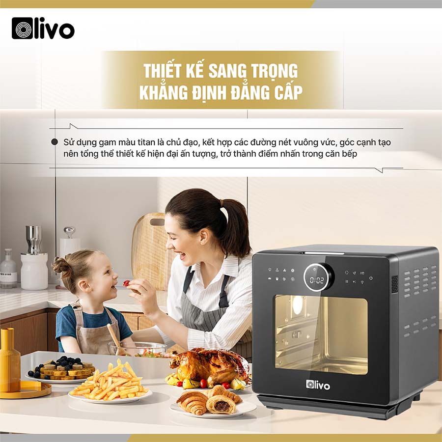Nồi Chiên Hơi Nước OLIVO SF16 PRO