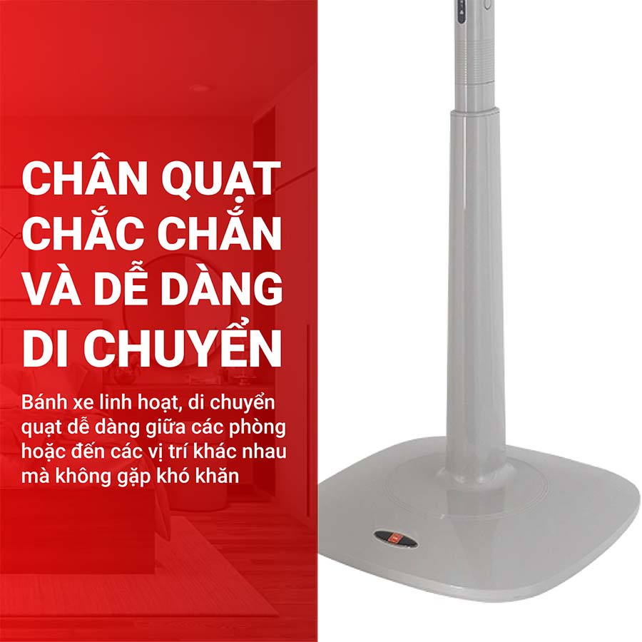 Quạt đứng KDK M40K có điều khiển từ xa
