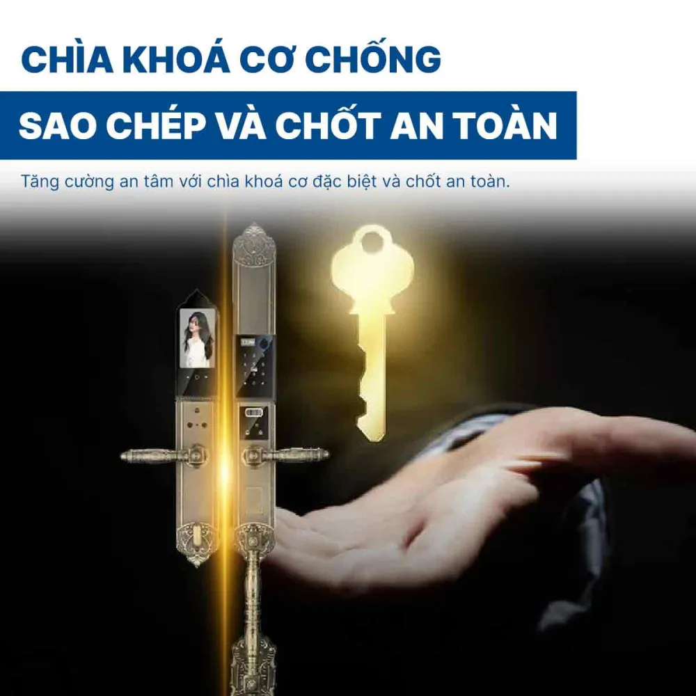 Khoá điện tử Hyundai đại sảnh HY-SLC8818 Bronze