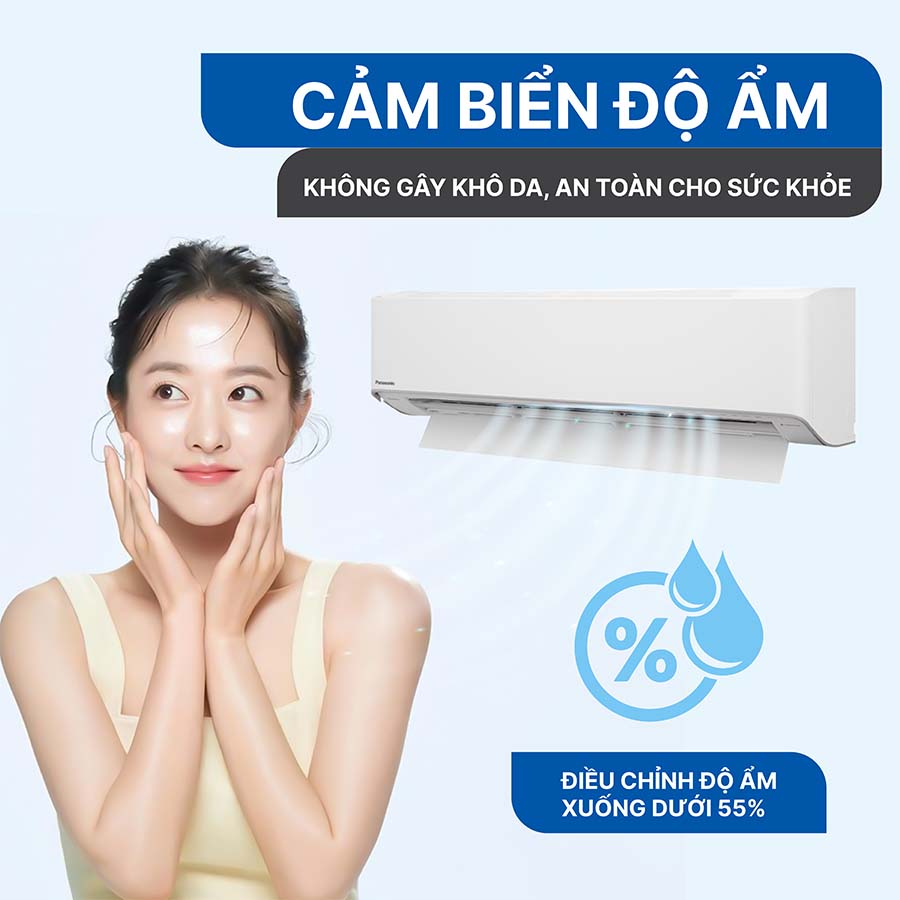 Điều hòa Panasonic được trang bị chế độ kiểm soát độ ẩm