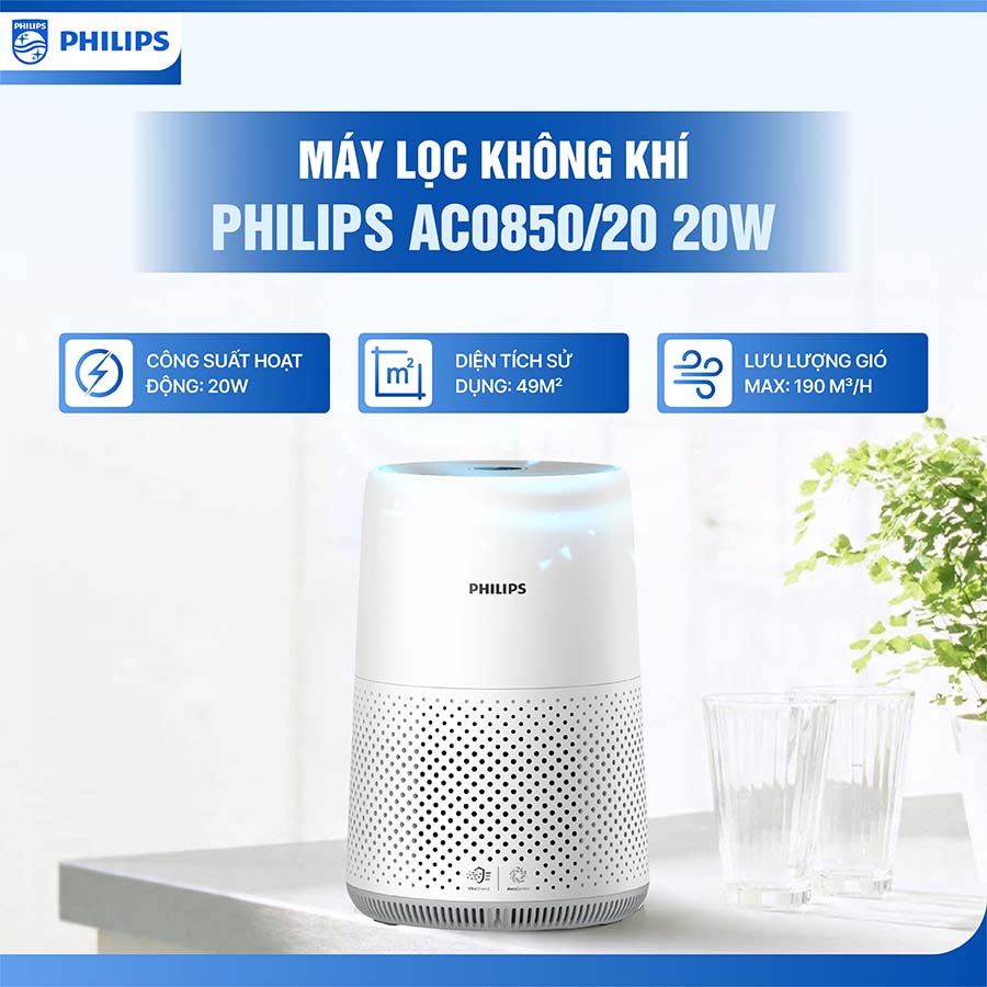 Máy lọc không khí Philips AC0850/20 20W