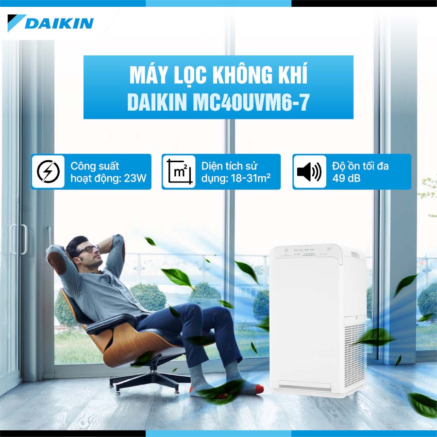 Máy lọc không khí Daikin MC40UVM6-7