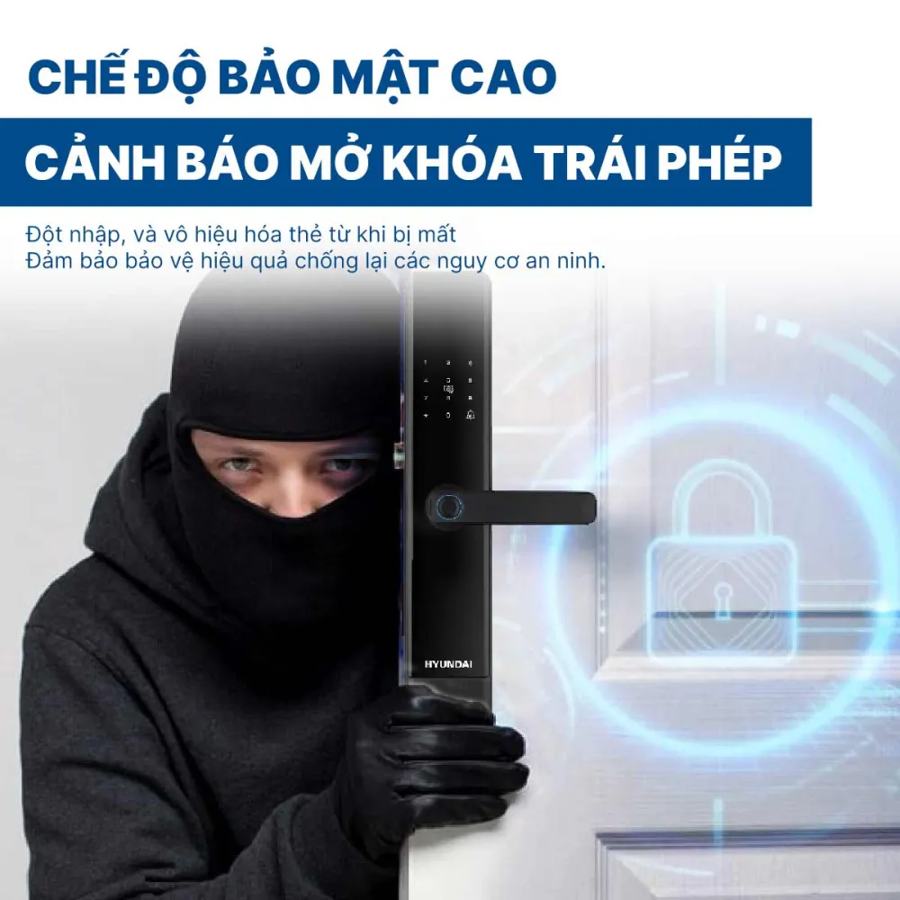 Khoá điện tử Hyundai cửa gỗ HY-SL007