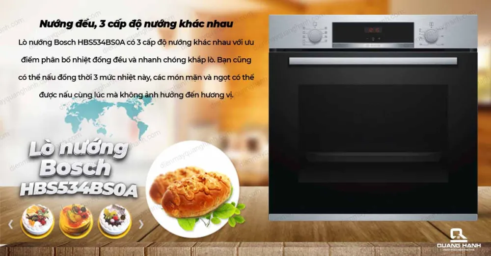 LÒ NƯỚNG BOSCH HBS534BS0A 
