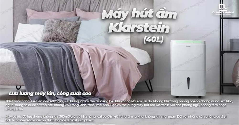 Máy Hút ẩm klarstein 40l