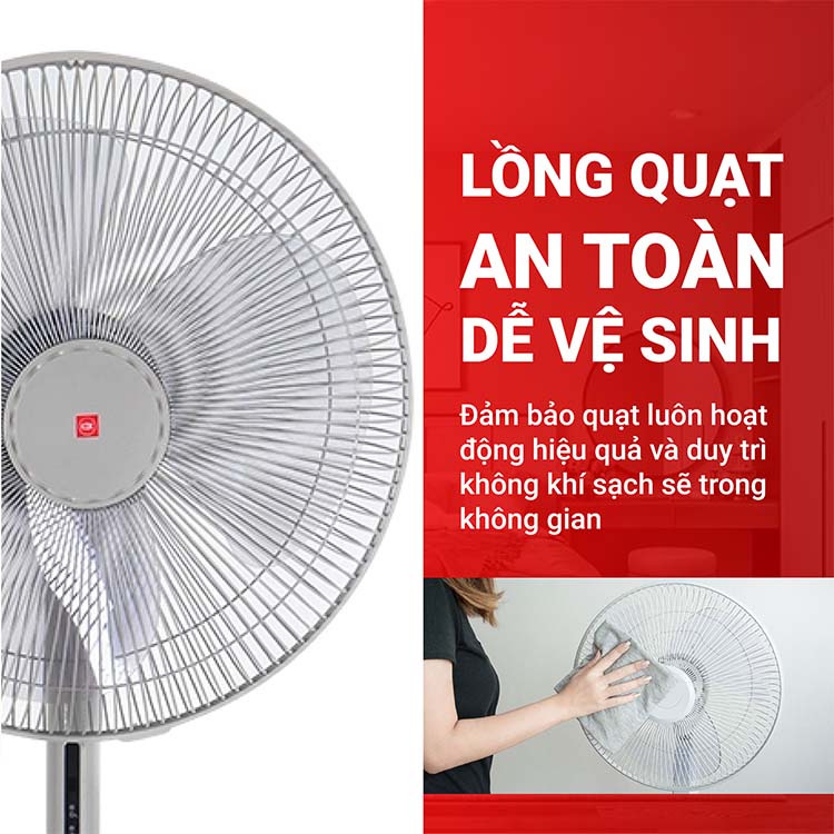 Quạt đứng KDK M40K có điều khiển từ xa