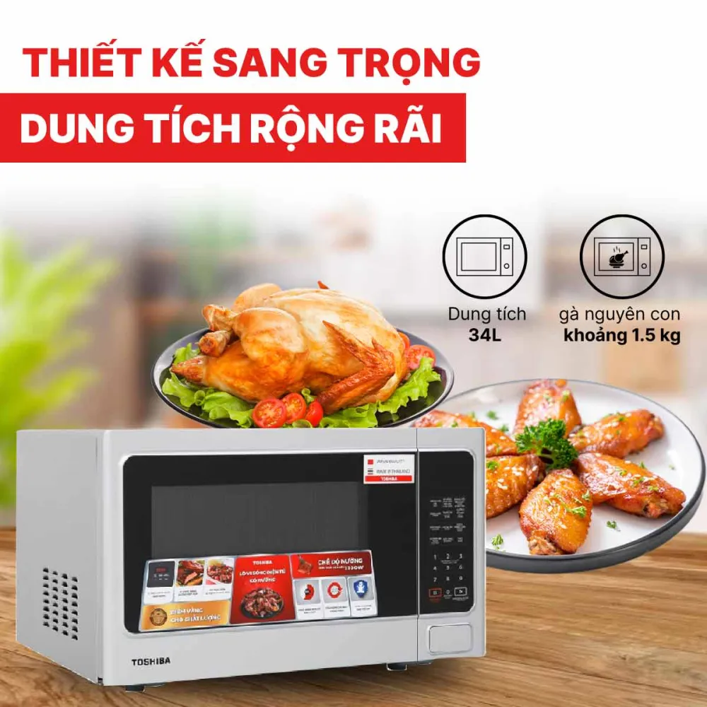 Lò vi sóng Toshiba ER-SGS34(S)VN - 34 lít