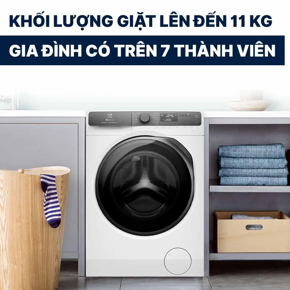 Máy giặt Electrolux Inverter 11Kg EWF1143R7WC