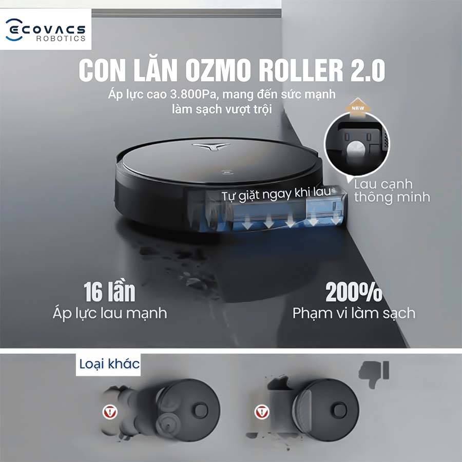Robot hút bụi lau nhà Ecovacs Deebot X11 OmniCyclone