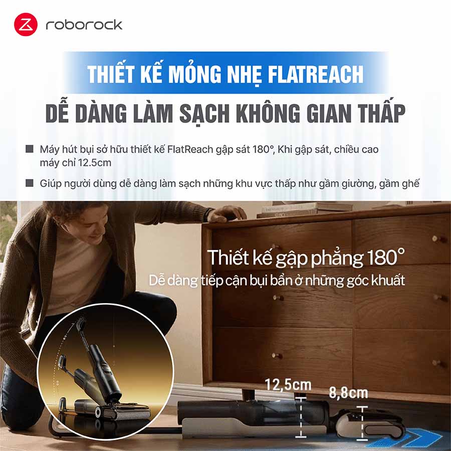 Máy hút bụi lau nhà cầm tay Roborock F25 ACE Combo