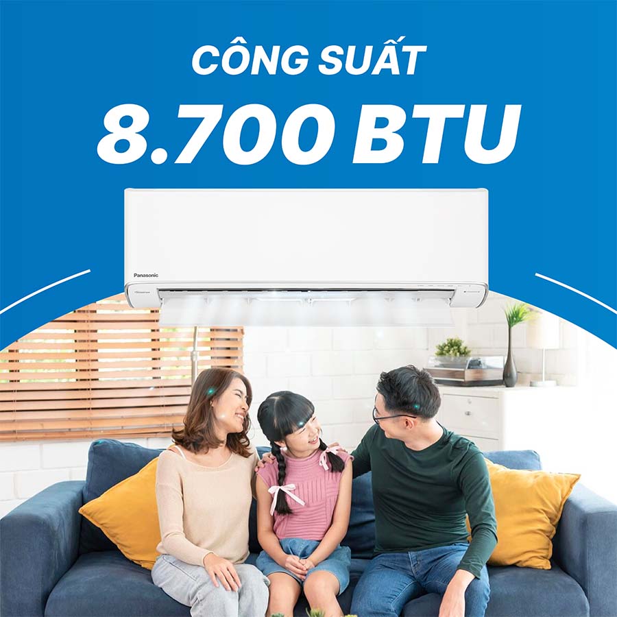 Panasonic CU/CS-XU9ZKH-8 có công suất làm lạnh 9000 BTU