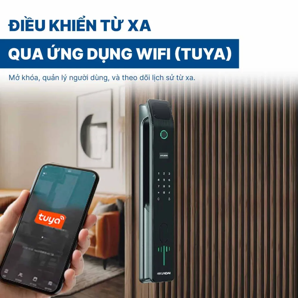 Khoá điện tử Hyundai cửa gỗ HY-SLA808