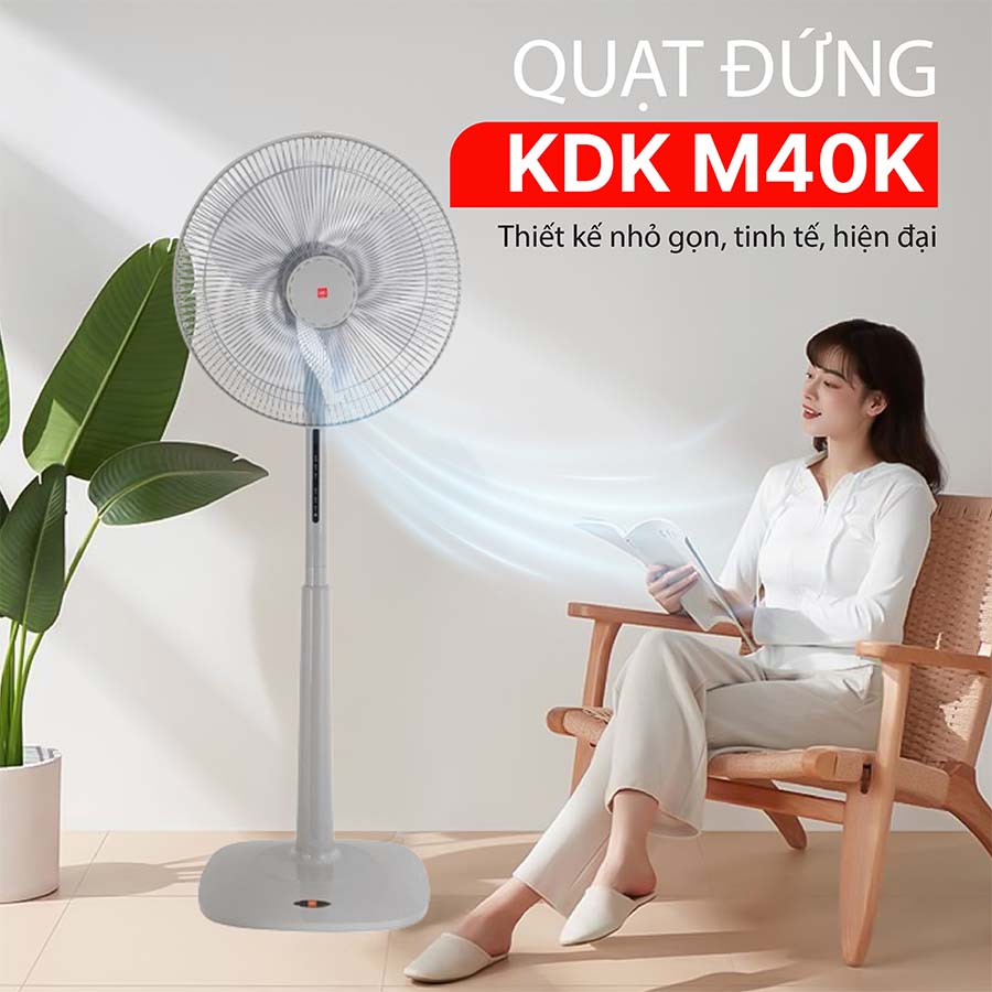 Quạt đứng KDK M40K có điều khiển từ xa
