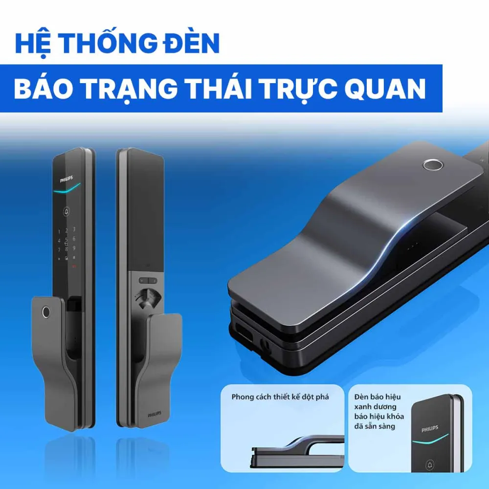 Khóa cửa thông minh Philips DDL801-5HBS