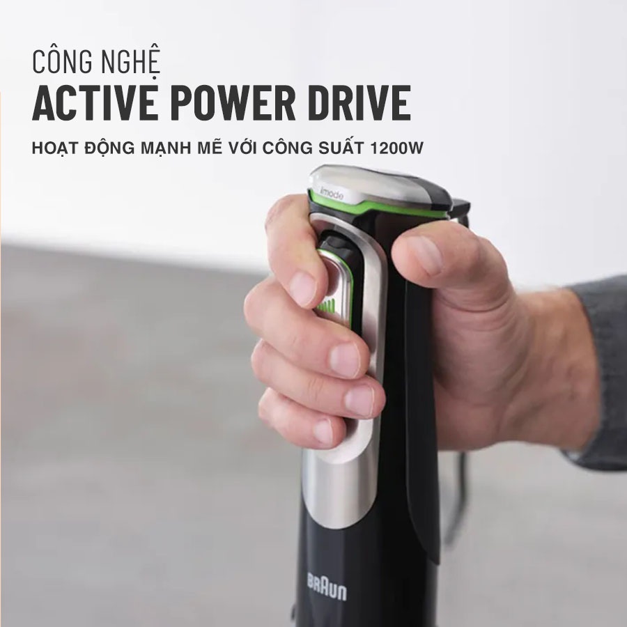 Công nghệ Active PowerDrive – xay nhanh hơn, hiệu quả hơn