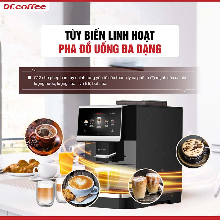 Máy pha cà phê tự động Dr.Coffee C12