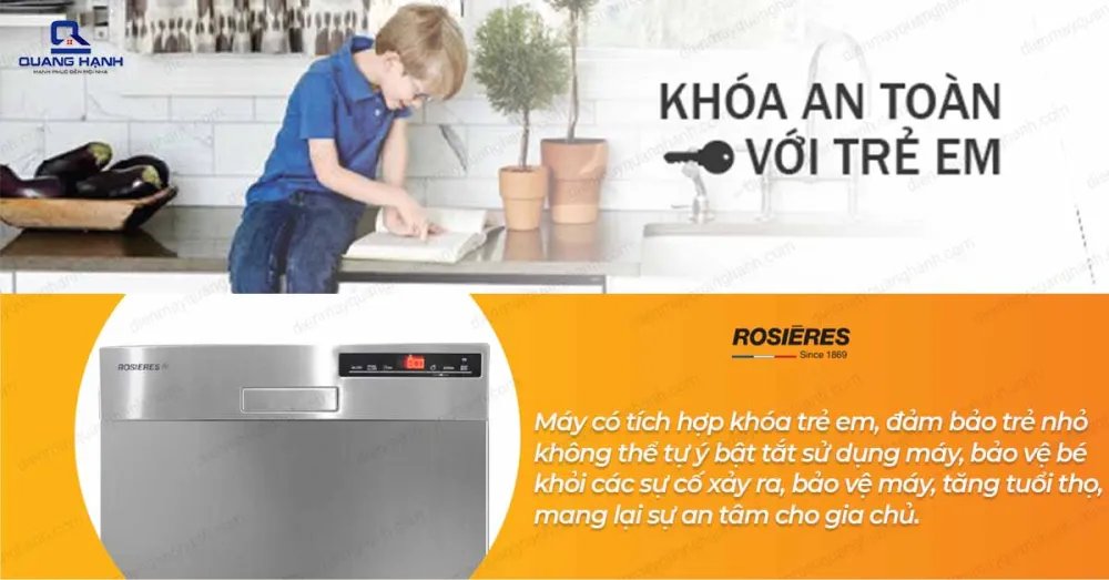 Máy rửa bát bán âm Rosieres RDSN1D530PX-47