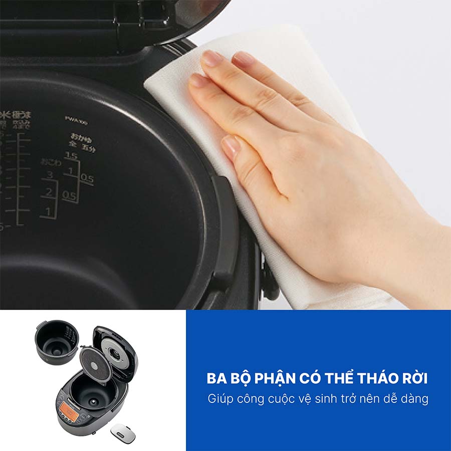 Nồi cơm điện tử cao tần Tiger 1 lít JKT-F10W