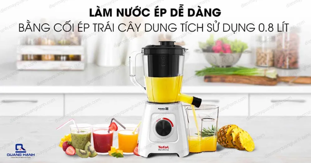 Máy Xay Sinh Tố Và Ép Trái Cây Tefal 2 in 1 BL42Q166