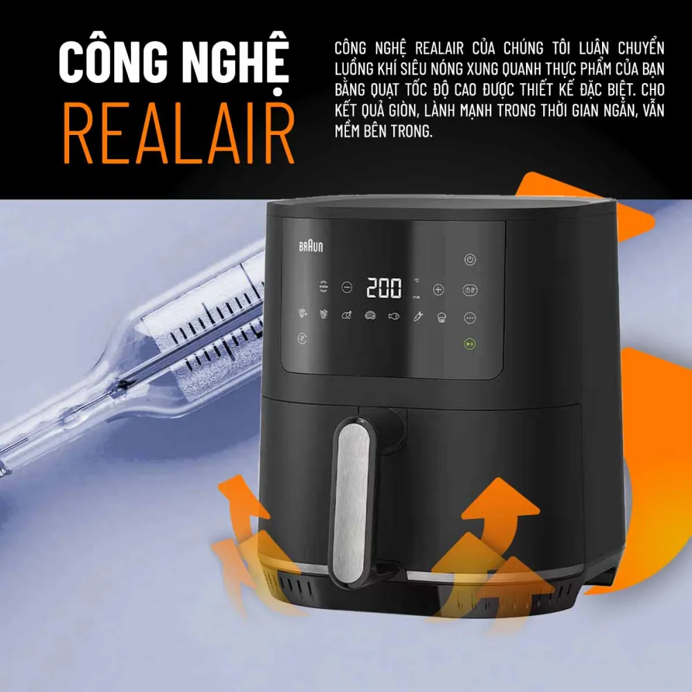 Công nghệ RealAir làm chín thực phẩm nhanh
