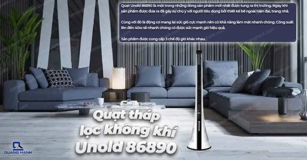Quạt tháp lọc không khí Unold 86890