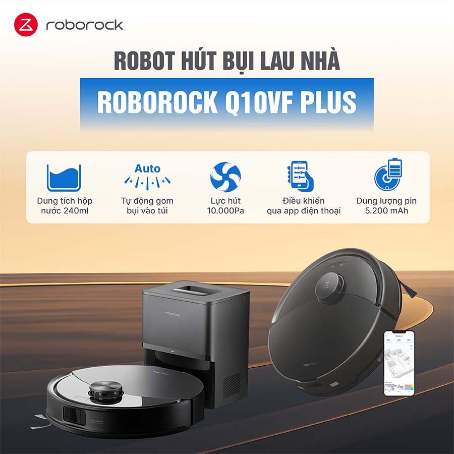 Robot hút bụi lau nhà Roborock Q10VF plus
