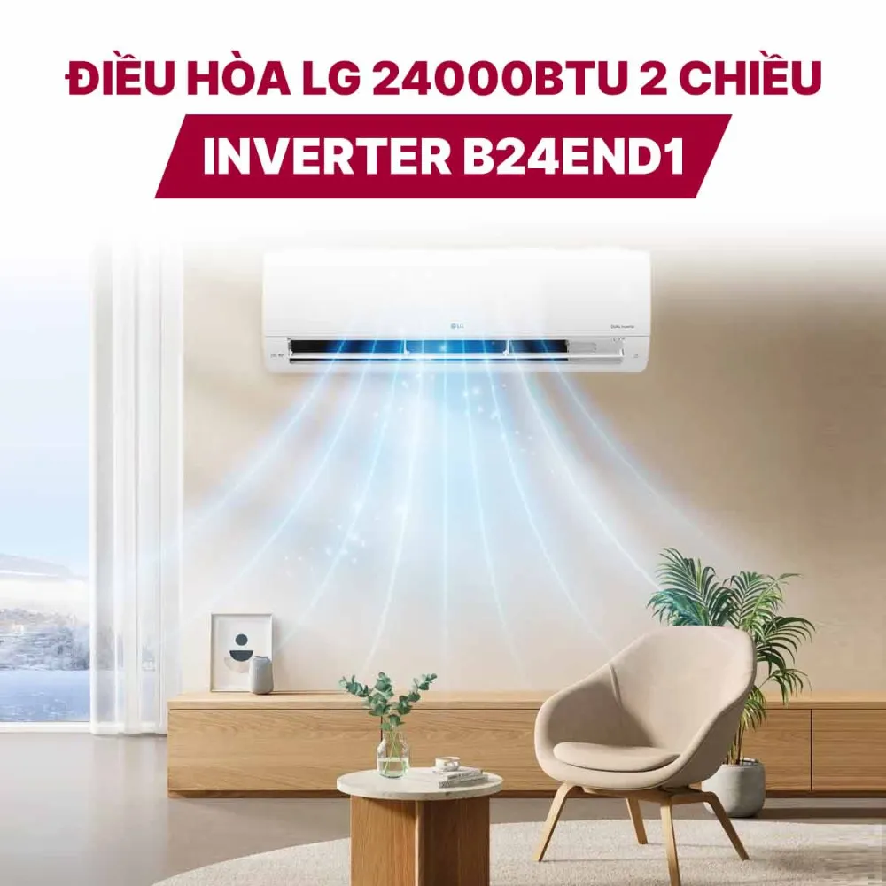 Điều hòa LG 24000BTU 2 chiều inverter B24END1
