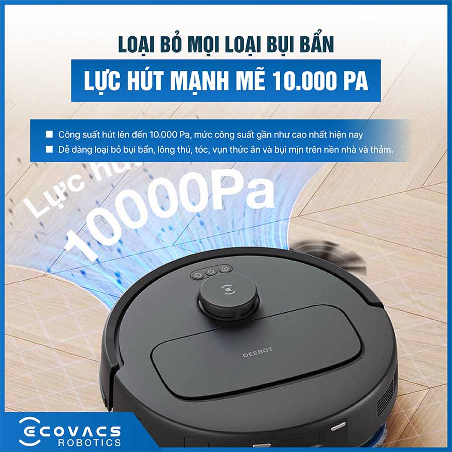 Robot hút bụi lau nhà Ecovacs Deebot N30 Pro Omni