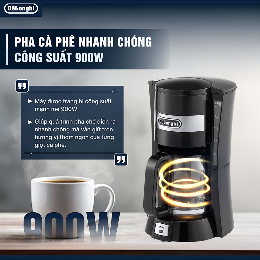 Máy pha cà phê nhỏ giọt Delongi ICM15210.1