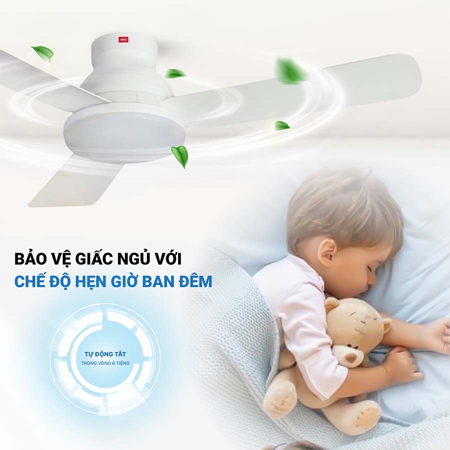 Quạt trần KDK U48FP 3 cánh có điều khiển