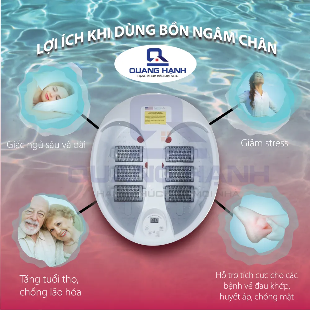 Tác dụng cực tốt của bồn ngâm chân Serene Life SLFTSP17