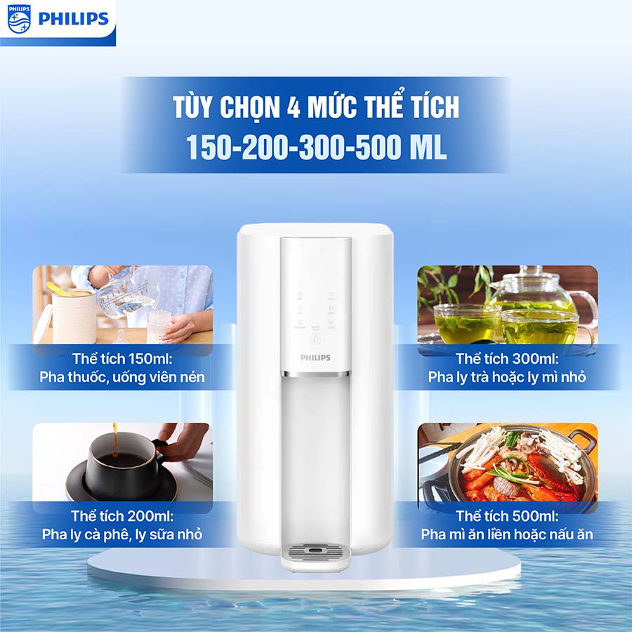Máy lọc nước RO nóng nguội Philips ADD6901HWH01/74
